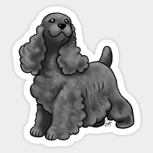 Dog - Cocker Spaniel - Black Sticker